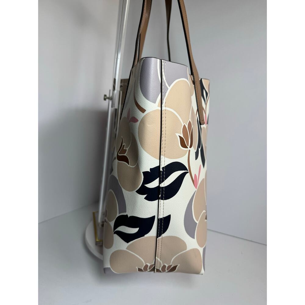 Kate Spade Mya Breezy Floral Reversible Tote + Zip Pouch Neutral - Picture 9 of 15